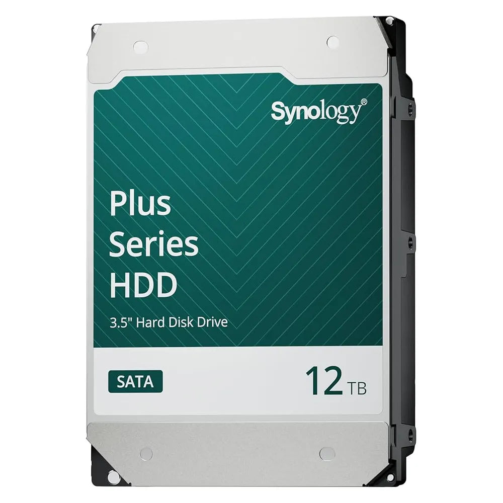 Synology Plus Series 3.5" SATA HDD, 12TB, 7200 RPM, 281 MB/s Data Transfer Speed, 1 Year Warranty | HAT3310-12T