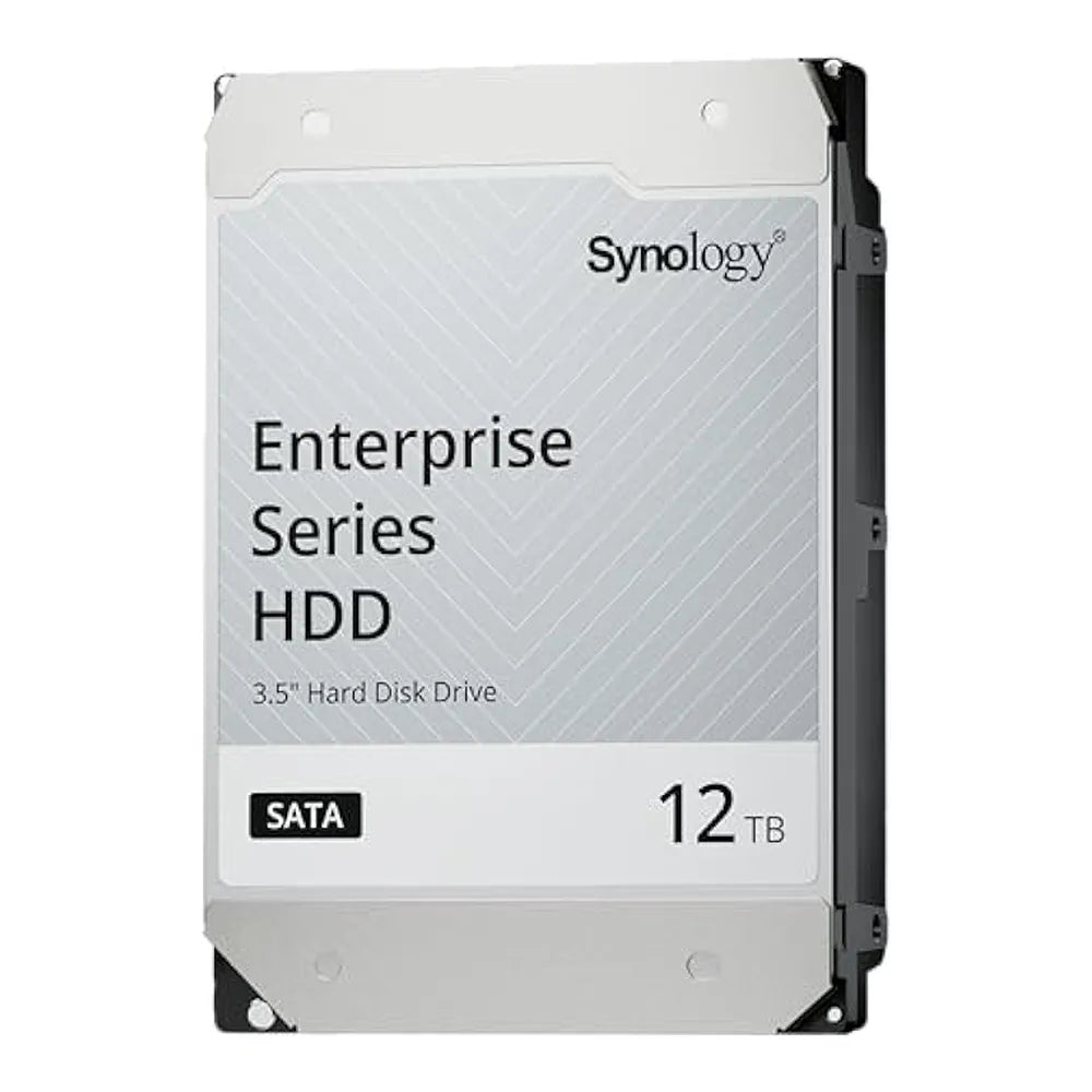 Synology Enterprise Series 3.5" SATA HDD, 12TB, 7200 RPM, 254 MB/s Data Transfer Speed, 256MB Cache, 1 Year Warranty | HAT5300-12T