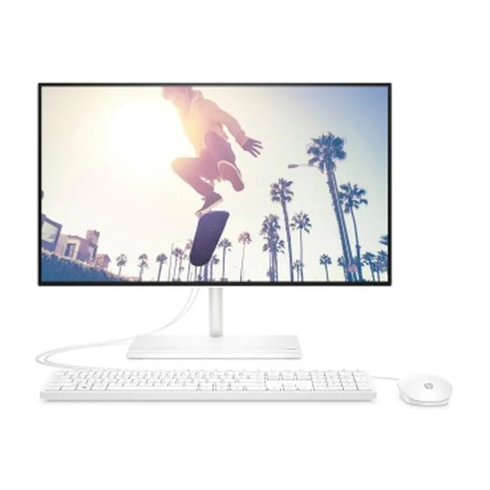 HP 24-CB1015NH All-in-One Desktop PC, Intel Core i5-1235U Processor, 8GB RAM, 512GB SSD, 2GB NVIDIA GeForce MX450 Graphics, 24” FHD Display, DOS, English Keyboard, Mouse Included, 1 Year Warranty | 6M807EA