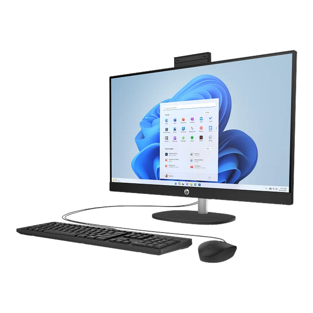 HP 24-CR0155 All-in-One Desktop PC, Intel Core i7-1355U Processor, 8GB RAM, 512GB SSD, 27” FHD Touch Display, DOS, English Keyboard, Mouse Included, 1 Year Warranty | A99BNEA-ENG