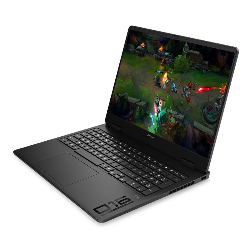HP OMEN 16-an0021ne Slim Gaming Laptop, Intel Core Ultra 7 255H Processor, 16GB DDR5 RAM, 1TB SSD, NVIDIA GeForce RTX 5060 8GB GDDR7, 16" 2K 165Hz IPS Display, DOS, RGB Backlit English & Arabic Keyboard, 1 Year Warranty | D13PYEA