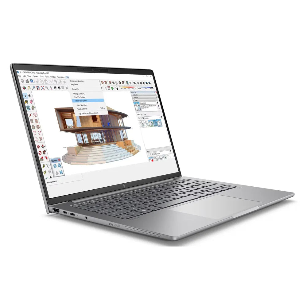 HP ZBook 8 G1i Laptop, Intel Core Ultra 7 255U Processor, 16GB RAM, 1TB SSD, 14" WUXGA Display, Windows 11 Pro, English & Arabic Backlit Keyboard, 1 Year Warranty | B30KVES