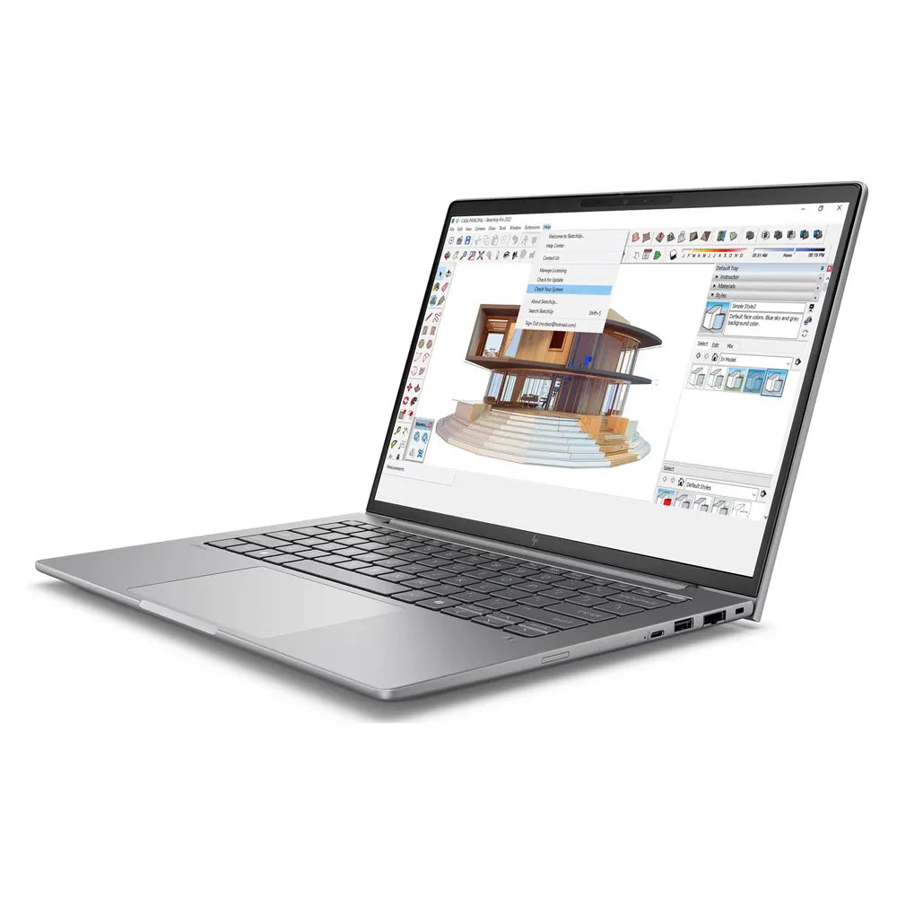 HP ZBook 8 G1i Laptop, Intel Core Ultra 7 255U Processor, 16GB RAM, 1TB SSD, 14" WUXGA Display, Windows 11 Pro, English & Arabic Backlit Keyboard, 1 Year Warranty | B30KVES