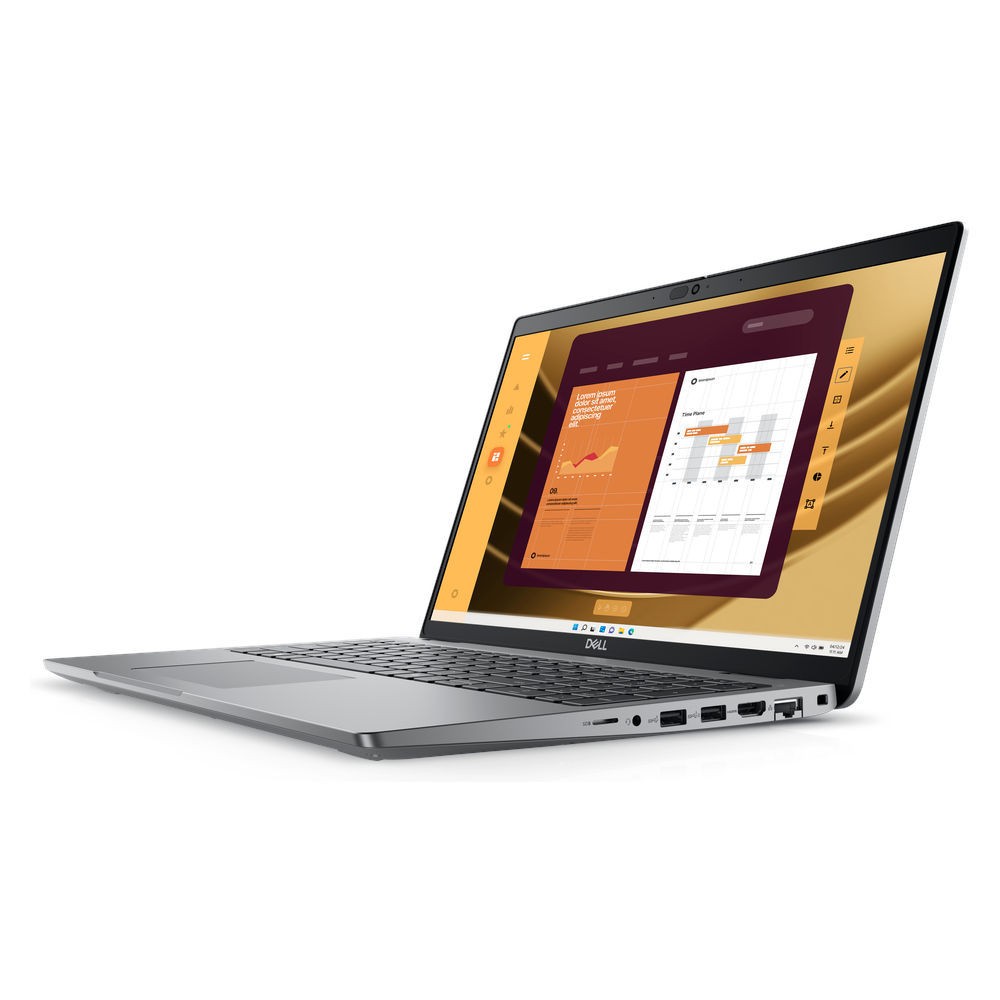 Dell Latitude 5550 Laptop, Intel Core i5-1335U Processor, 8GB RAM, 512GB SSD, 15.6" FHD Display, DOS, English & Arabic Backlit Keyboard, 1 Year Warranty | L-5550-I5-8-512-DOS-ARB