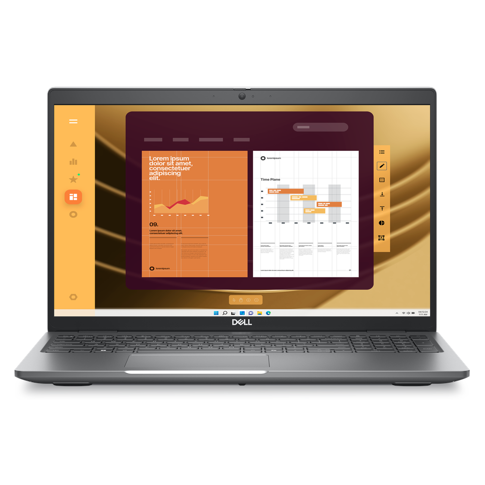 Dell Latitude 5550 Laptop, Intel Core Ultra 7 155U Processor, 16GB RAM, 512GB SSD, 15.6" FHD Display, DOS, English & Arabic Backlit Keyboard, 1 Year Warranty | L-5550-U7-16-512-DOS-ARB