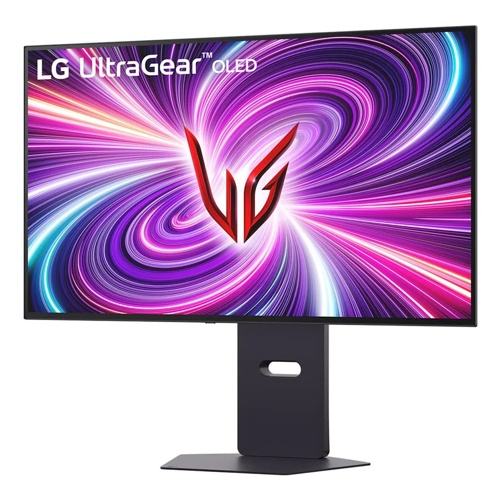 LG UltraGear 32GS95UV-B.AMA Dual-Mode OLED Gaming Monitor, 31.5" 4K UHD (3840 x 2160) @ 240Hz / FHD (1920 x 1080) @ 480Hz, Anti-glare, HDMI, DisplayPort, Tilt/Pivot/Swivel/Height Adjustable Stand, Black, 1 Year Warranty | 32GS95UV-BAMA