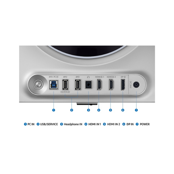 Samsung LS27DG602SMXUE 27" Odyssey OLED G6 G60SD QHD(2560 x 1440) Gaming Monitor, 360Hz, HDMI, DP, Height/Tilt/Swivel/Pivot, Adjustable, Silver, 3 Year Warranty | LS27DG602SMXUE