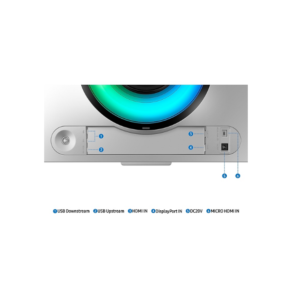 Samsung LS49CG954SMXUE 49" Odyssey OLED G9 G95SC DQHD(5120 x 1440) Curved Monitor, 0.03MS, 240Hz, HDMI, DP, Height/Tilt, Adjustable, Silver, 3 Year Warranty | LS49CG954SMXUE