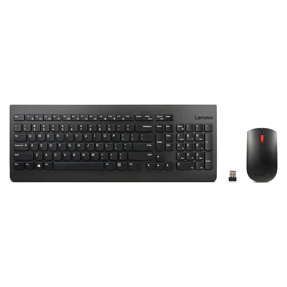 Lenovo 510 Wireless Keyboard & Mouse Combo, 2.4Ghz Wireless Nano Reciever, 3-Zone Keyboard Layout, 1200 DPI Optical Mouse Sensor, Up to 12 months Battery Life, Black, 1 Year Warranty | GX30N81779