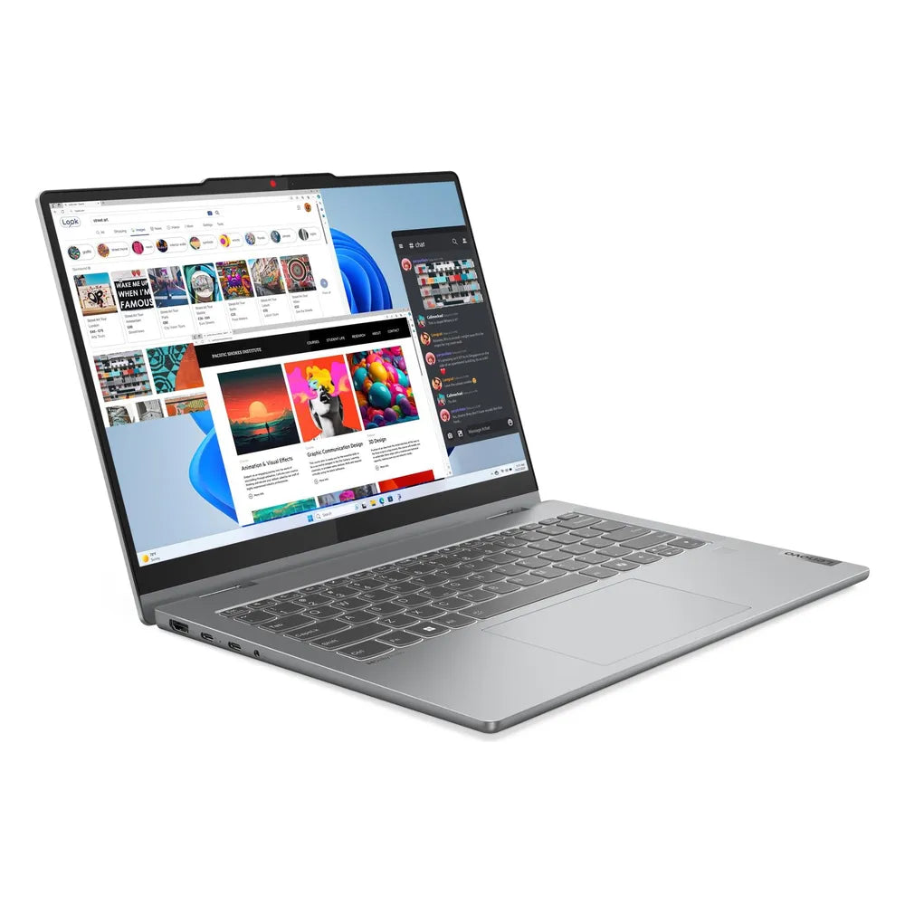 Lenovo IdeaPad 5 2-in-1 Laptop, Intel Core i7-13620H Processor, 16GB RAM, 1TB SSD, Integrated Intel UHD Graphics, 14" WUXGA OLED Touchscreen Display, Windows 11 Home, English & Arabic Keyboard, 1 Year Warranty | 83KX003YAX