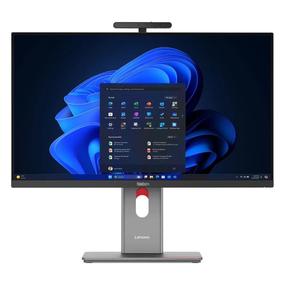 Lenovo ThinkCentre M90a Pro Gen 6 All-in-One Desktop PC, Intel Core Ultra 7 265 Processor, 16GB RAM, 512GB SSD, 27” QHD 120Hz Display, Windows 11 Pro, Wireless English & Arabic Keyboard, Mouse Included, 3 Year Warranty | 13AQ0006GR