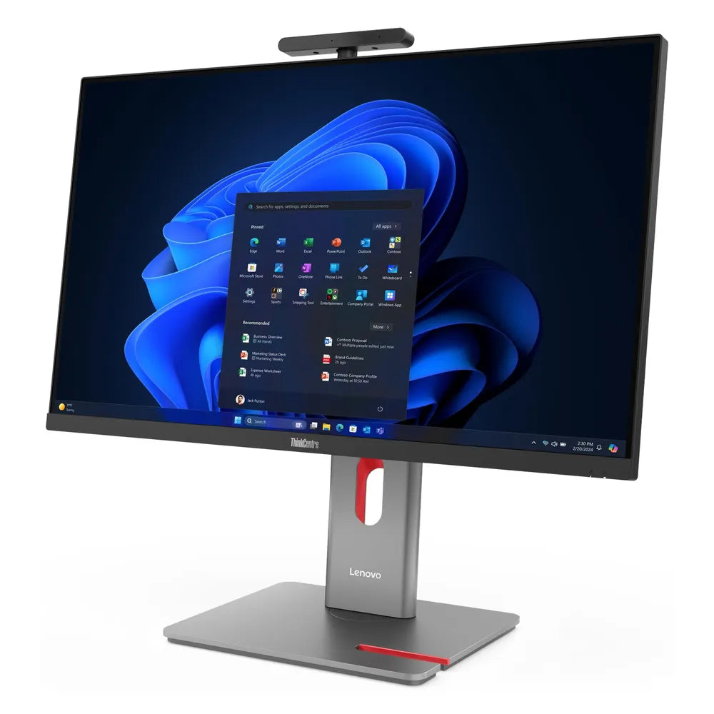 Lenovo ThinkCentre M90a Pro Gen 6 All-in-One Desktop PC, Intel Core Ultra 7 265 Processor, 16GB RAM, 512GB SSD, 27” QHD 120Hz Display, Windows 11 Pro, Wireless English & Arabic Keyboard, Mouse Included, 3 Year Warranty | 13AQ0006GR