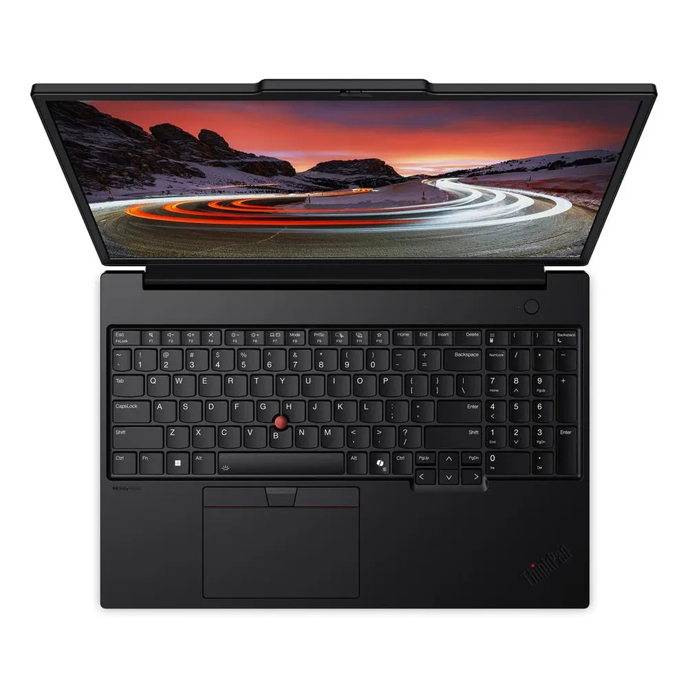 Lenovo ThinkPad P16s Gen 4 Workstation Laptop, Intel Core Ultra 7 255H Processor, 16GB RAM, 512GB SSD, 6GB NVIDIA RTX PRO 500 Graphics, 16” WUXGA Display, Windows 11 Pro, English & Arabic Backlit Keyboard, 3 Year Warranty | 21QV000YGR