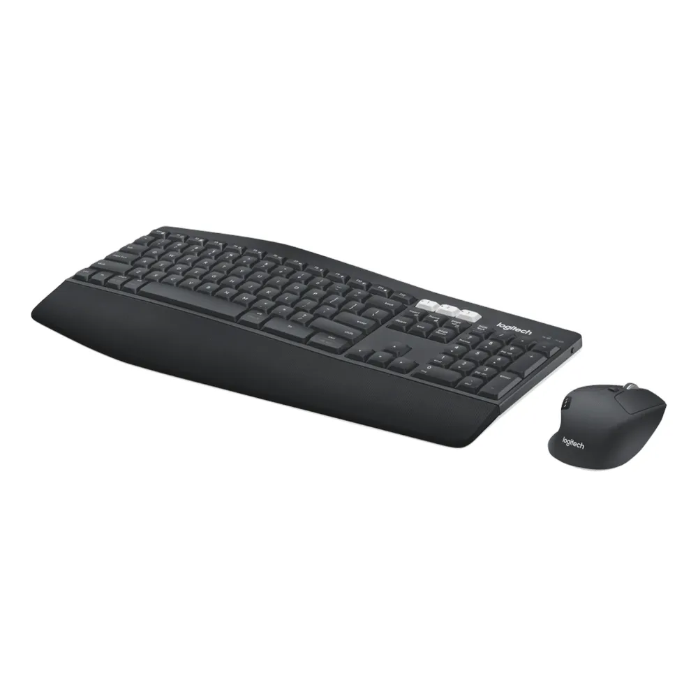 Logitech MK850 Wireless Keyboard & Mouse Combo, 2.4Ghz Wireless Reciever, Bluetooth, 100% Keyboard Layout, 1000 DPI Logitech Advanced Optical Mouse Sensor, Up to 36 months Battery Life, Black, 1 Year Warranty | 920-010568