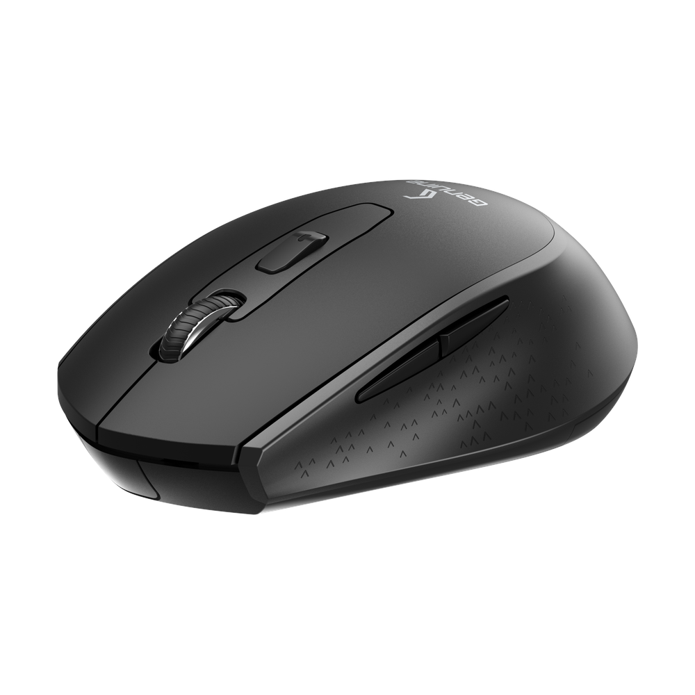 Genuine M7097 BG Wireless Mouse, 1200 DPI Optical Sensor with Precise Tracking, Ergonomic Design, USB 2.0, Compatible with Windows, Mac OS & Linux, Black/Grey, 1 Year Warranty | M7097 BG