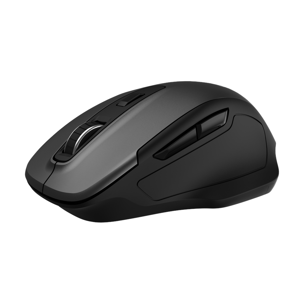 Genuine M7097 GB Wireless Mouse, 1200 DPI Optical Sensor with Precise Tracking, Ergonomic Design, USB 2.0, Compatible with Windows, Mac OS & Linux, Grey/Black, 1 Year Warranty | M7097 GB