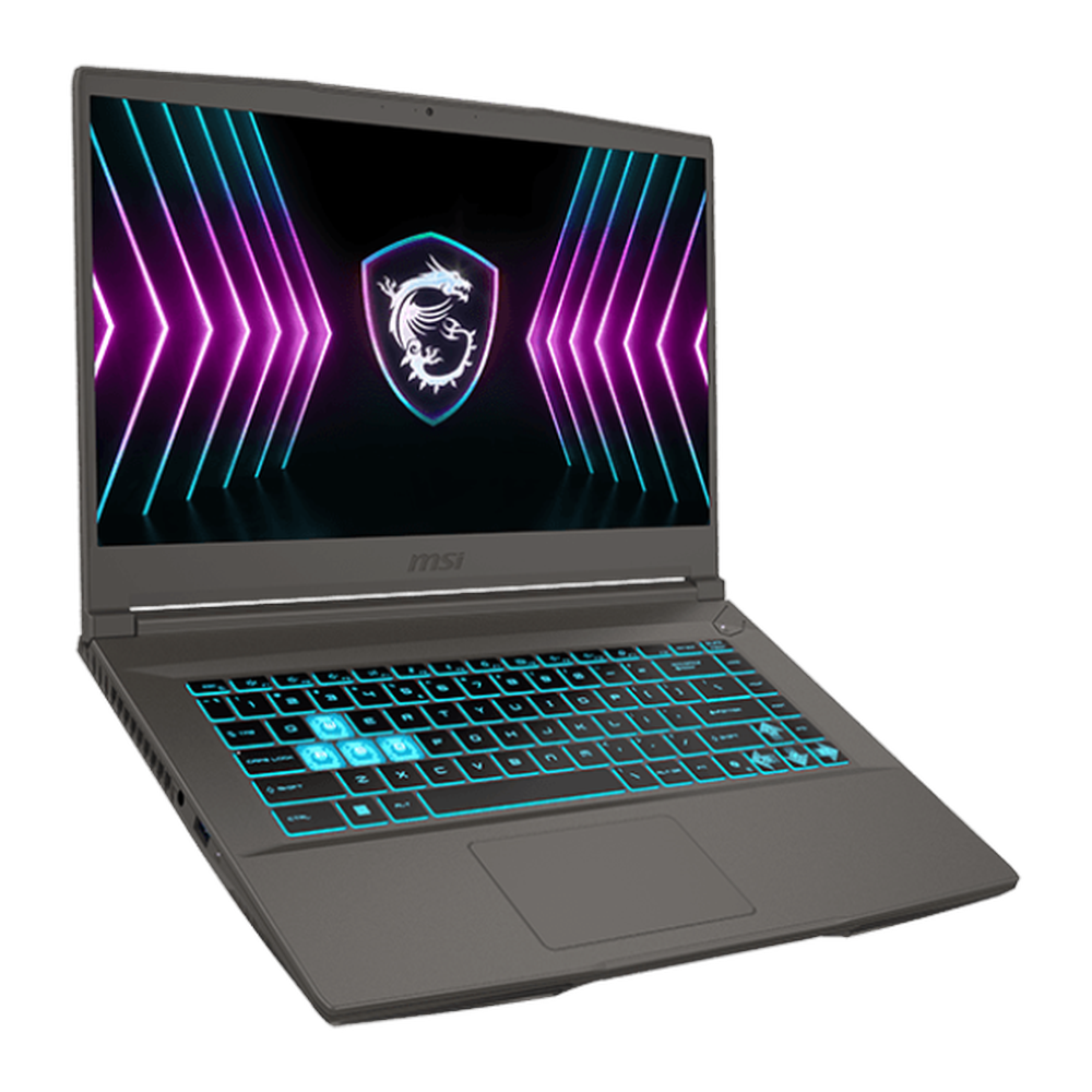 MSI Thin 15 B2RVE Gaming Laptop, Intel Core 7 240H Processor, 16GB RAM, 512GB SSD, 6GB Nvidia RTX 4050 Graphics, 15.6" FHD 144Hz Display, Windows 11 Home, English & Arabic RGB Backlit Keyboard, 1 Year Warranty | 9S7-16R831-3097