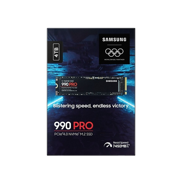 Samsung 990 PRO 4TB M.2 NVMe PCIe 4.0 SSD, 1-Year Warranty | MZ-V9P4T0BW
