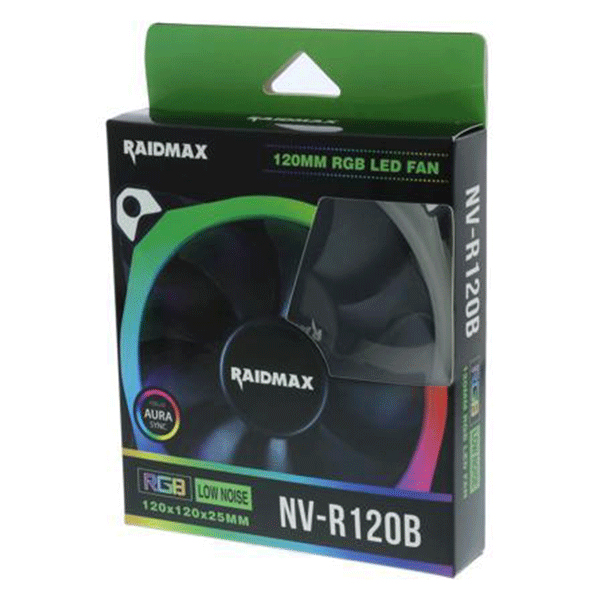 CASE FAN RAIDMAX 120MM R GB | NV-R120B