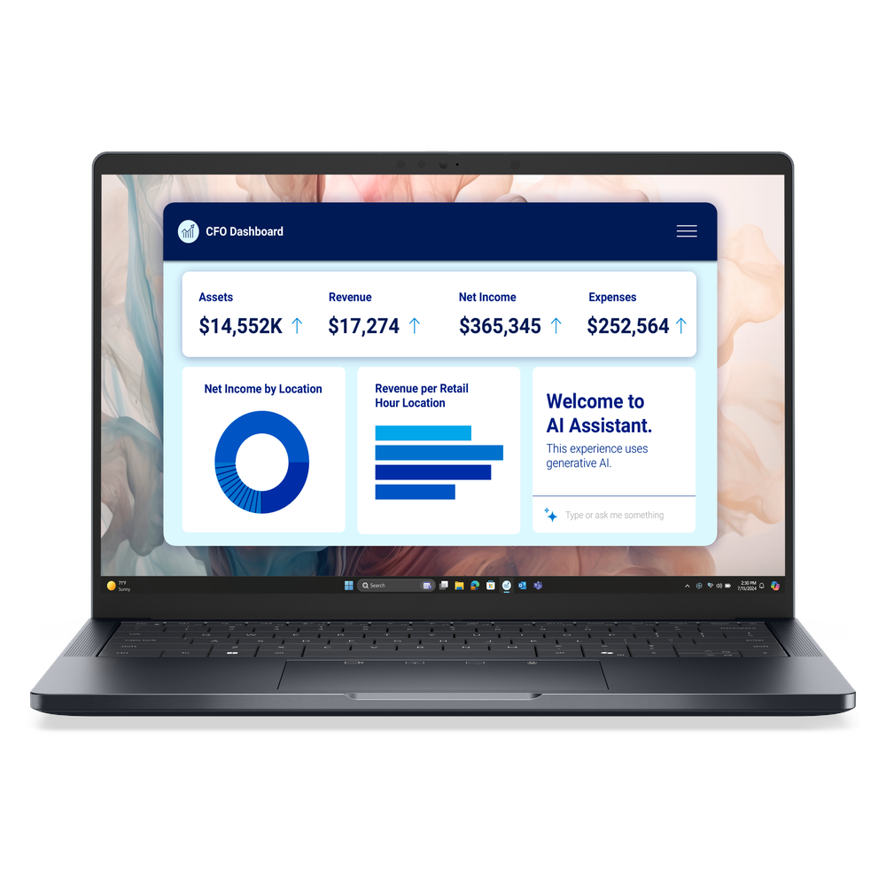 Dell Pro 14 Premium PA14250 Laptop, Intel Core Ultra 7 266V Processor, 16GB RAM, 512GB SSD, 14" FHD+ Display, DOS, English & Arabic Backlit Keyboard, 3 Year Warranty | P-14250-U7-16-512-DOS-AR