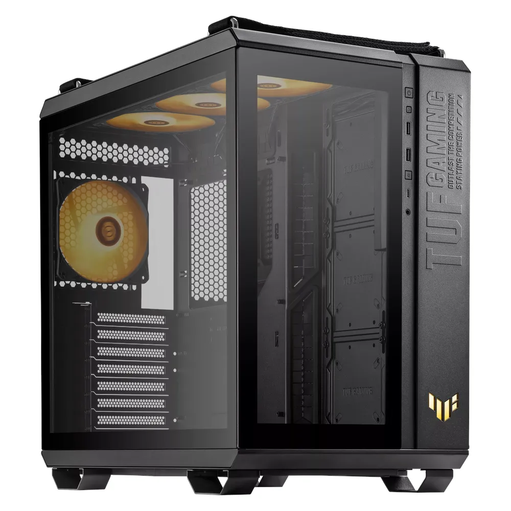 Asus TUF Black Edition Gaming PC - AMD Ryzen 7 9800X3D Processor - 32GB RAM - 1TB SSD - 12GB NVIDIA GeForce RTX 5070 TUF Gaming OC Edition Graphics - DOS - Black - 1 Year Warranty - R7-32-1-5070-850