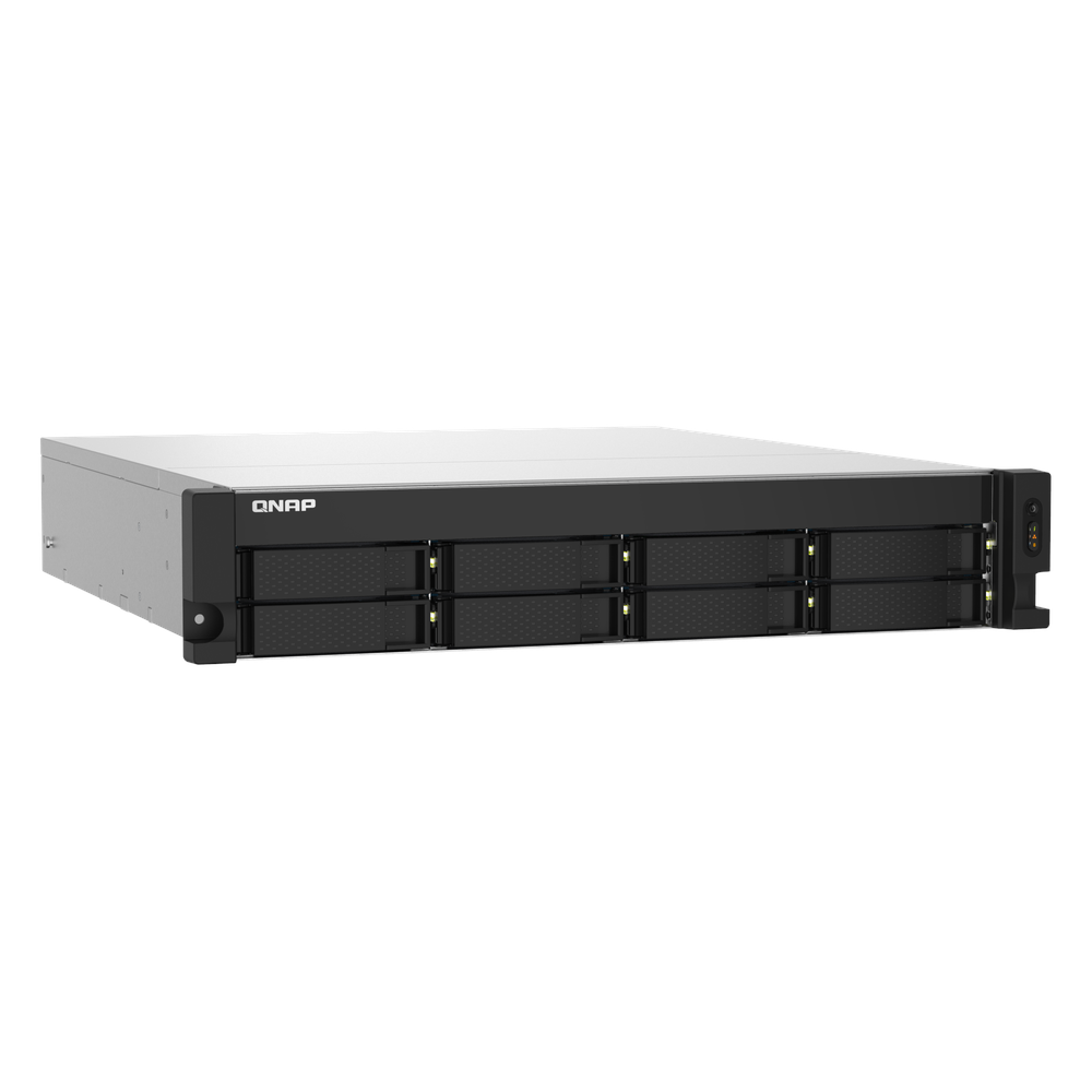 QNAP TS-832PXU 8-Bay Rackmount NAS Box, Alpine AL324 Processor, 4GB DDR4 RAM, 2x 2.5GbE & 2x 10GbE SFP+ Ports, 2U Form Factor, 1 Year Warranty | TS-832PXU-4G