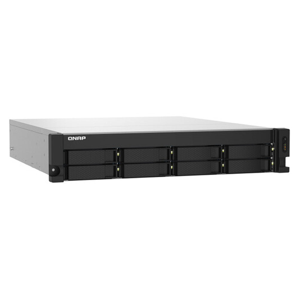 QNAP TS-832PXU-RP 8-Bay Rackmount NAS Box, Alpine AL324 Processor, 4GB DDR4 RAM, 2x 2.5GbE & 2x 10GbE SFP+ Ports, Redundant 250W Power Supply, 1 Year Warranty | TS-832PXU-RP-4G