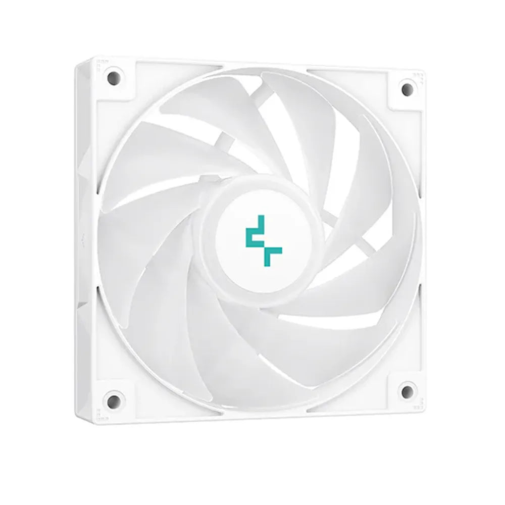 DeepCool AG400 Digital ARGB CPU Cooler, 4 Heatpipes, Real-Time Status Display, Supports Intel, AMD Sockets, White, 1 Year Warranty | R-AG400-WHADMN-G-1