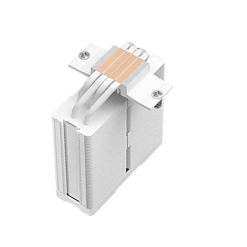 DeepCool AG400 WH ARGB CPU Cooler, 4 Heatpipes, Supports Intel, AMD Sockets, White, 1 Year Warranty | R-AG400-WHANMC-G-2