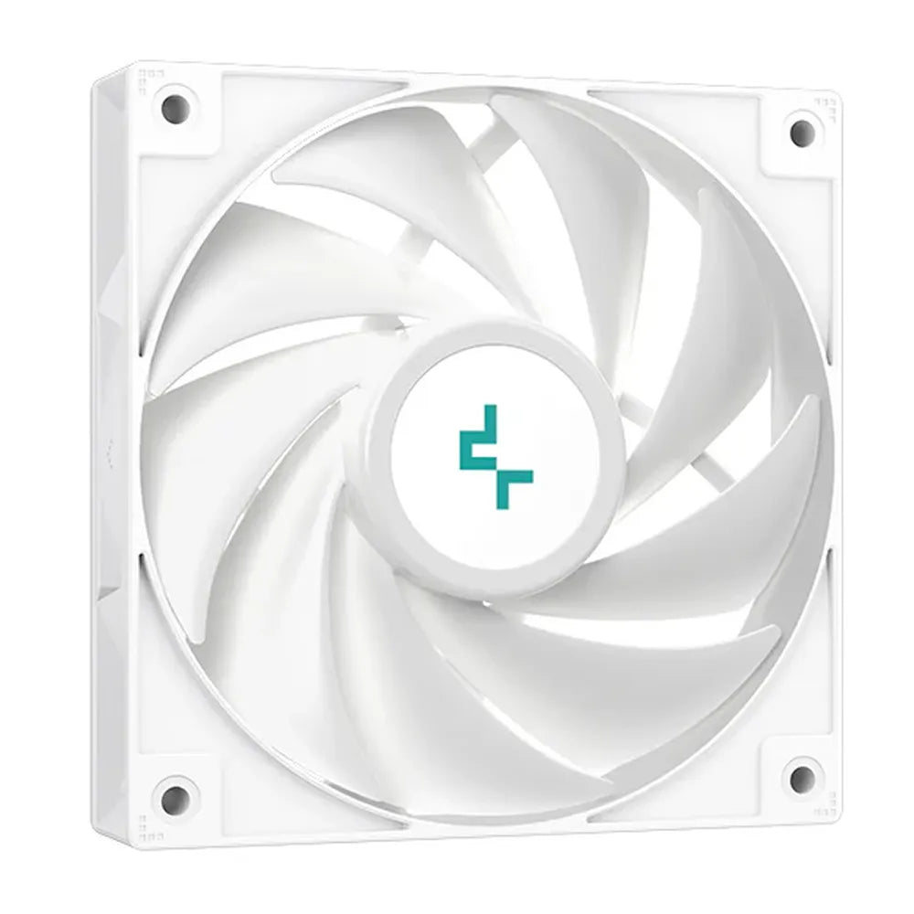 DeepCool AG400 WH ARGB CPU Cooler, 4 Heatpipes, Supports Intel, AMD Sockets, White, 1 Year Warranty | R-AG400-WHANMC-G-2