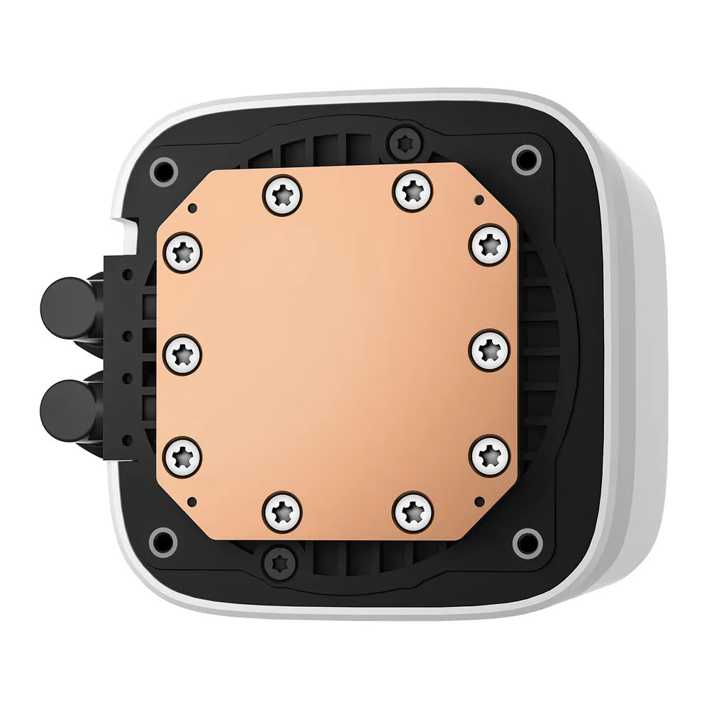 DeepCool LE240 V2 AIO Liquid Cooler, Addressable RGB LED CAP, Supports Intel, AMD Sockets, 2 x RGB Fans, White, 1 Year Warranty | R-LE240-WHAMMN-G-2