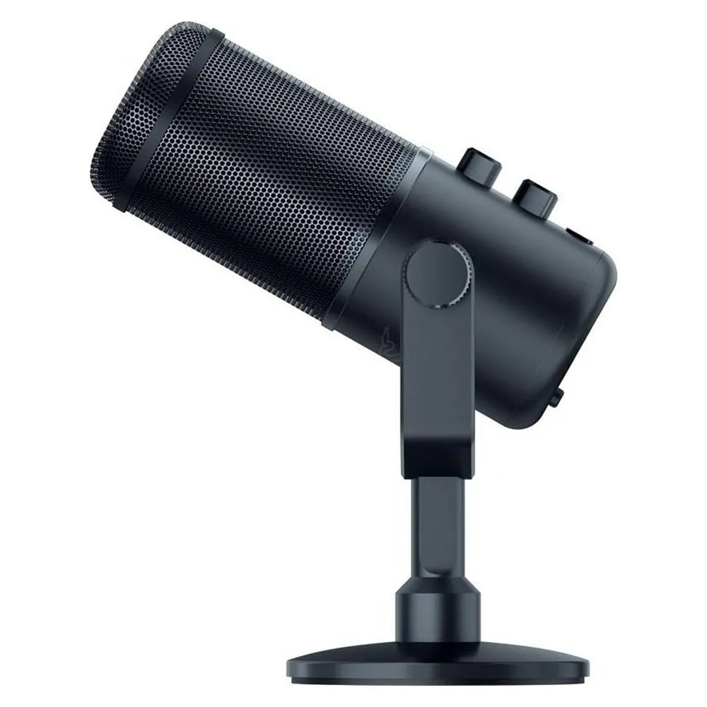 Razer Seiren Elite Professional Dynamic Streaming Microphone, Supercardioid Polar Pattern, Built-in Shock Absorber, Physical Mute Button, LED indicator, Black, 1 Year Warranty | RZ19-02280100-R3M1