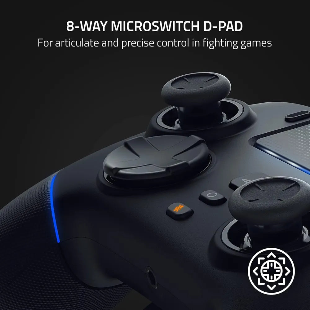 Razer Wolverine V2 Pro Wireless Gaming Controller, Mecha-Tactile Action Buttons, 8-Way Microswitch D-Pad, HyperTrigger, 6 Remapable Buttons, Up to 28 Hours Battery Life, Chroma RGB Lighting, Compatible With Playstation 5 & PC, Black, 1 Year Warranty |