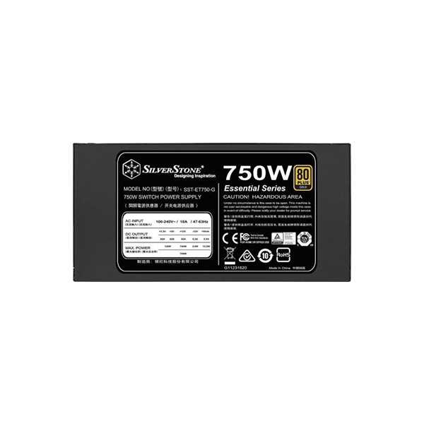 POWER SUPPLY 750W SILVERSTONE ESSENTIAL SERIES | SST-ET750-G