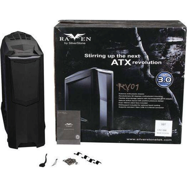 ATX CASE SILVERSTONE RAVEN BLACK WINDOW | SST-RV01B