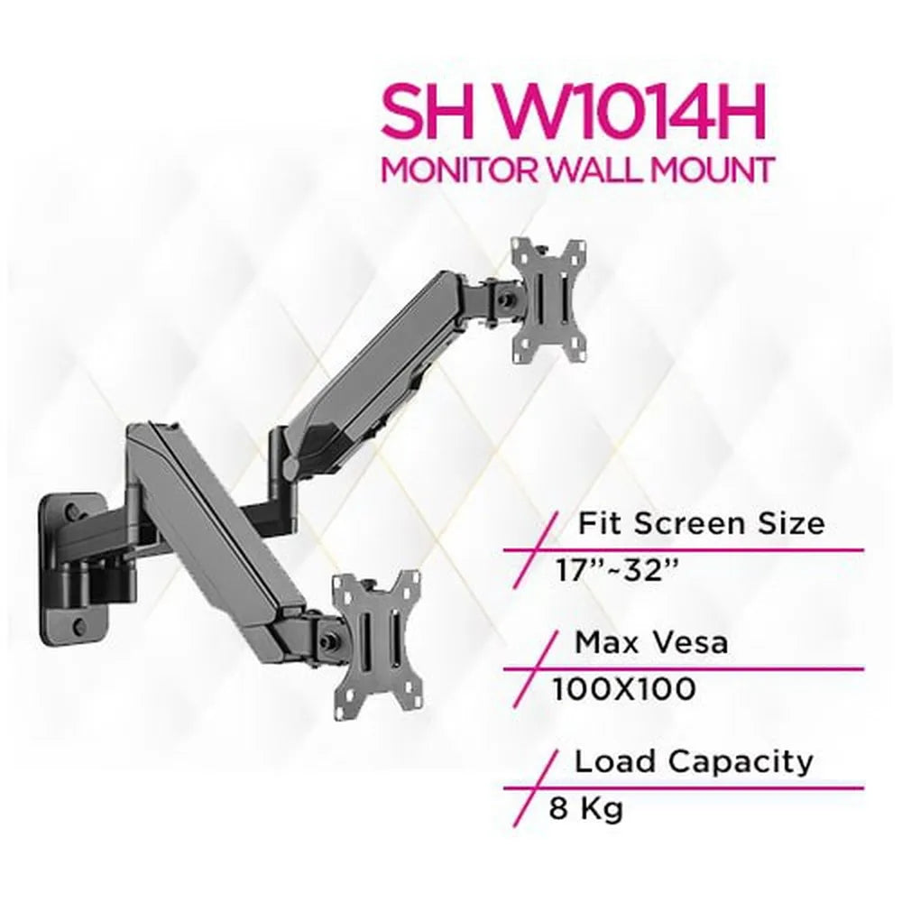 Skill-Tech-Dual-Screen-Wall-Mounted-Arm-SH-W1014H