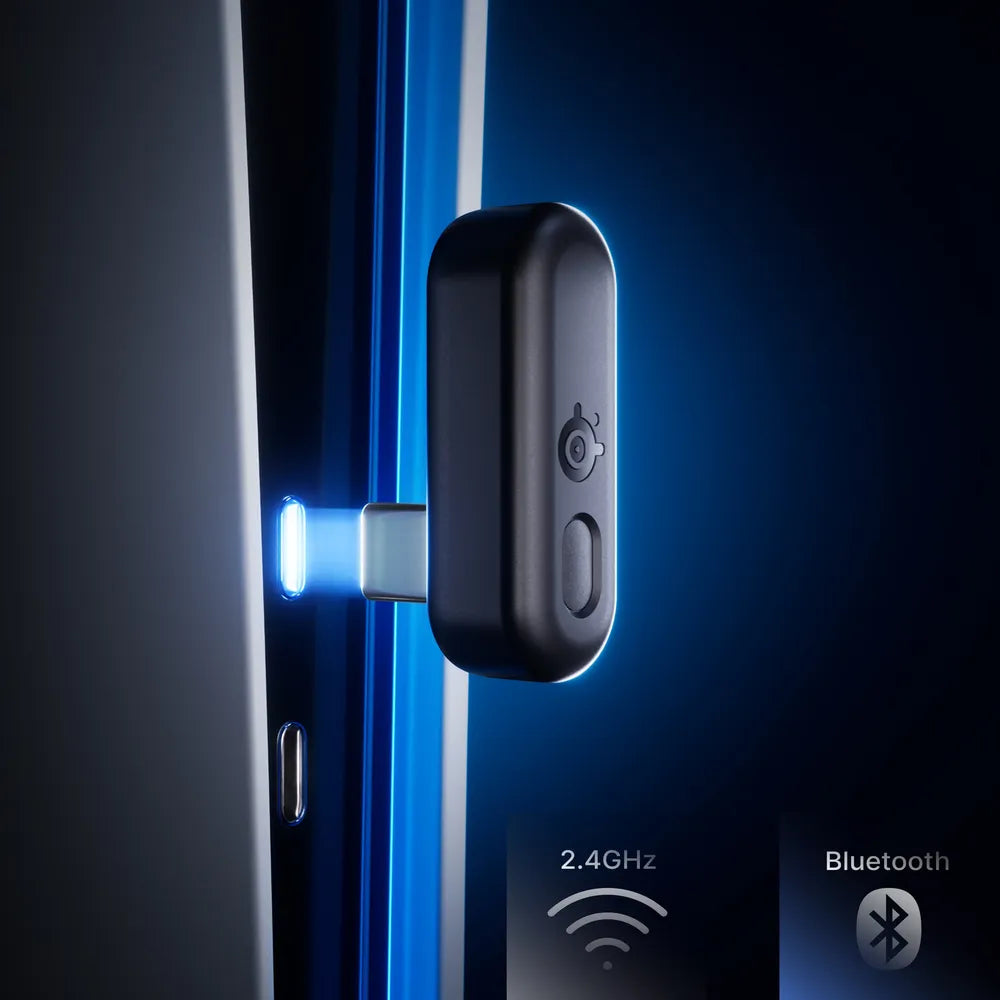 SteelSeries Arctis Nova 3P Wireless for PlayStation Gaming Headphones, 2.4 GHz Wireless, Bluetooth, Over-Ear, Cosed Back, ClearCast Gen 2 Microphone, 40 mm Speaker with Neodymium Magnets, White, 1 Year Warranty | 61687