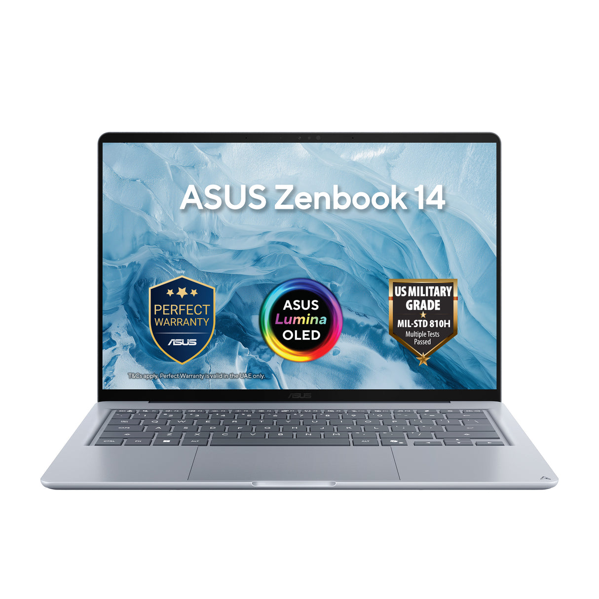 Asus Zenbook 14 UX3480QA Laptop, Snapdragon X X1 26 100 Processor, 16GB RAM, 512GB SSD, 14" WUXGA OLED Display, Windows 11 Home, Backlit English & Arabic Keyboard, 1 Year Warranty | UX3480QA-U1022W
