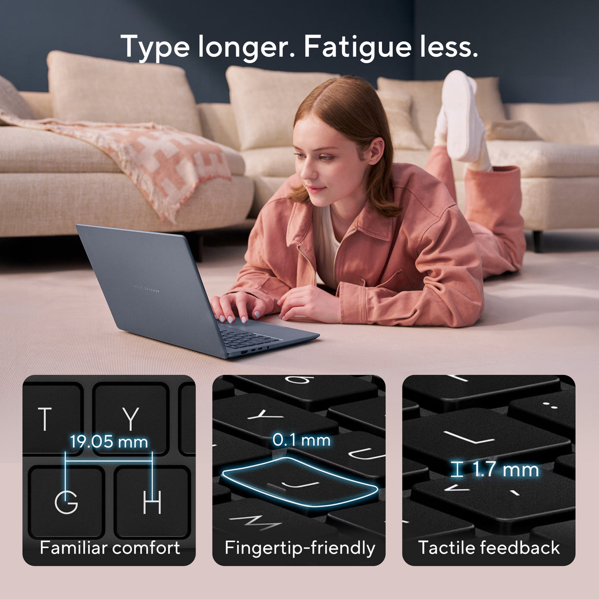 Asus Zenbook 14 UX3480QA Laptop, Snapdragon X X1 26 100 Processor, 8GB RAM, 512GB SSD, 14" WUXGA OLED Display, Windows 11 Home, Backlit English & Arabic Keyboard, Zabriskie Beige, 1 Year Warranty | UX3480QA-U1158W