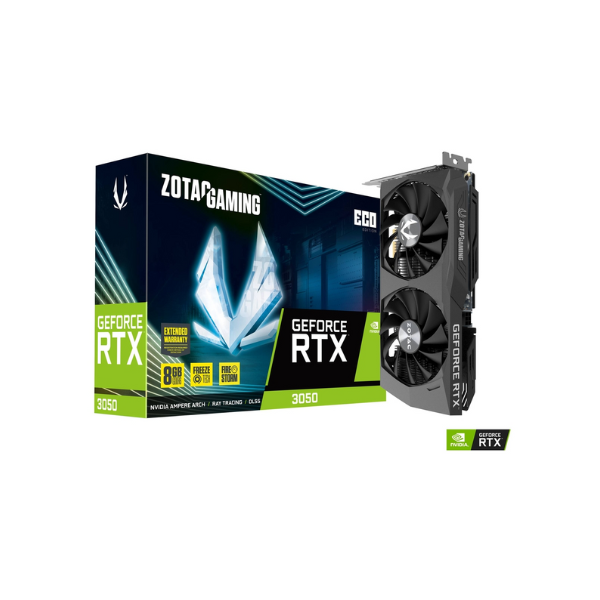 ZOTAC GEFORCE RTX 3050 8 GB GDDR6 ECO Edition Gaming Graphic Card | ZT-A30500K-10M