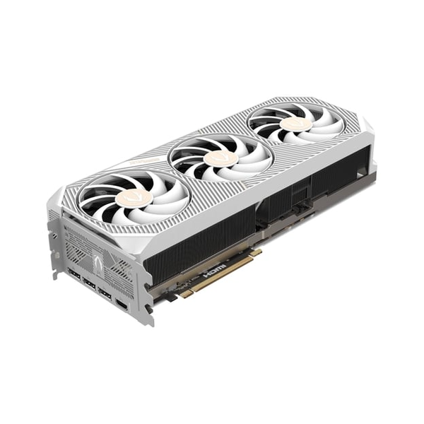 Zotac Gaming GeForce RTX 5080 SOLID OC Edition Graphics Card, GDDR7 16 GB 256-bit Memory, HDMI 2.1b & DP 2.1b Outputs, PCI Express 5.0, 2640 MHz Boost Clock, 30 GBps Memory Clock, White, 1 Year Warranty | ZT-B50800Q-10P