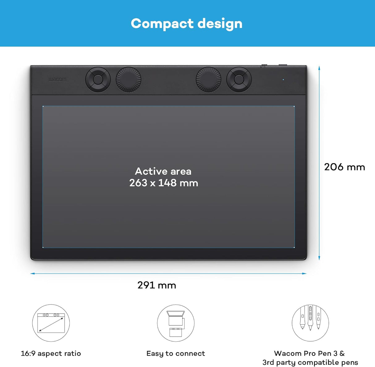 Wacom Intuos Pro Medium, USB port, Bluetooth, North, 1 Year Warranty | PTK670K0B