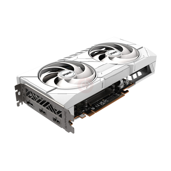 Sapphire PULSE AMD Radeon RX 9060 XT OC Edition Graphics Card, GDDR6 16 GB 128-bit Memory, HDMI 2.1 & DP 2.1a Outputs, PCI Express 5.0, 3290 MHz Boost Clock, 20  GBps Memory Clock, White, 1 Year Warranty | 11350-02-20G