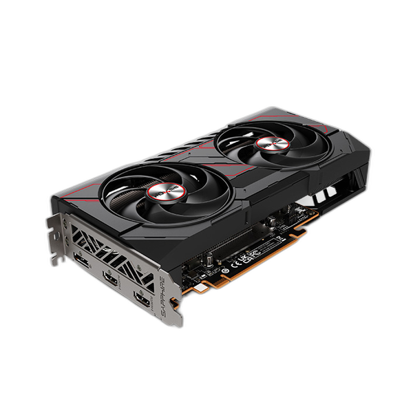 Sapphire PULSE AMD Radeon RX 9060 XT OC Edition Graphics Card, GDDR6 8 GB 128-bit Memory, HDMI 2.1 & DP 2.1a Outputs, PCI Express 5.0, 3290 MHz Boost Clock, 20  GBps Memory Clock, 1 Year Warranty | 11350-04-20G