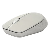Rapoo M100 Silent Multi-Mode Wireless Mouse, 1300 DPI Optical Sensor, 3 (Left/Right-click, Middle click/scroll wheel) Buttons, Ambidextrous Design, Up to 9 months Battery Life, Light Grey, 1 Year Warranty | 18185