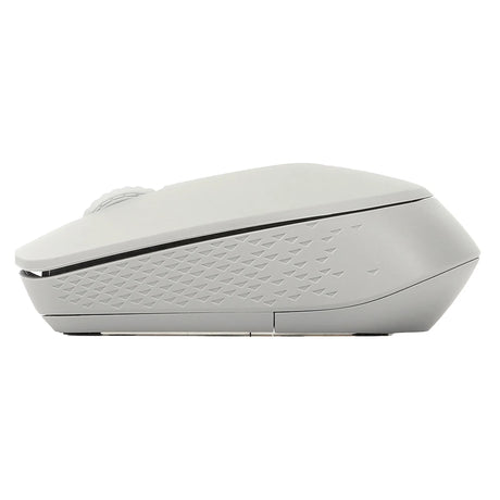 Rapoo M100 Silent Multi-Mode Wireless Mouse, 1300 DPI Optical Sensor, 3 (Left/Right-click, Middle click/scroll wheel) Buttons, Ambidextrous Design, Up to 9 months Battery Life, Light Grey, 1 Year Warranty | 18185