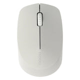 Rapoo M100 Silent Multi-Mode Wireless Mouse, 1300 DPI Optical Sensor, 3 (Left/Right-click, Middle click/scroll wheel) Buttons, Ambidextrous Design, Up to 9 months Battery Life, Light Grey, 1 Year Warranty | 18185