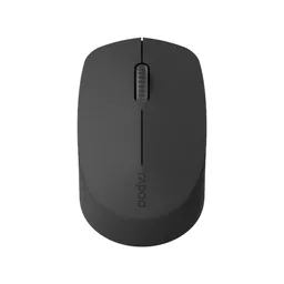 Rapoo M100 Silent Multi-Mode Wireless Mouse, 1300 DPI Optical Sensor, 3 (Left/Right-click, Middle click/scroll wheel) Buttons, Ambidextrous Design, Up to 9 months Battery Life, Dark Grey, 1 Year Warranty | 18199