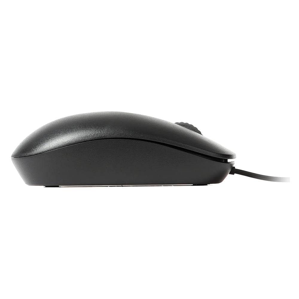 Rapoo N200 Wired Optical Mouse, 1600 DPI Optical Sensor, 3 (Left/Right-click, Middle click/scroll wheel) Buttons, Ambidextrous Design Black, 1 Year Warranty | 18548