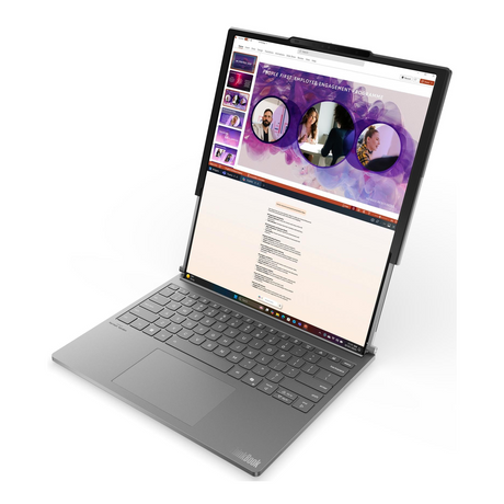 Lenovo ThinkBook Plus G6 Rollable Laptop, Intel Core Ultra 7 258V Processor, 32GB RAM, 1TB SSD, Roll In 14" / Roll Out 16.7" Display, Windows 11 Pro, English & Arabic Backlit Keyboard, 1 Year Warranty | 21TR000BGR